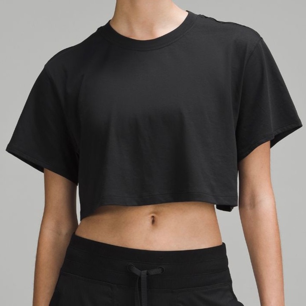 Lululemon All Yours Cropped Tee Shirt